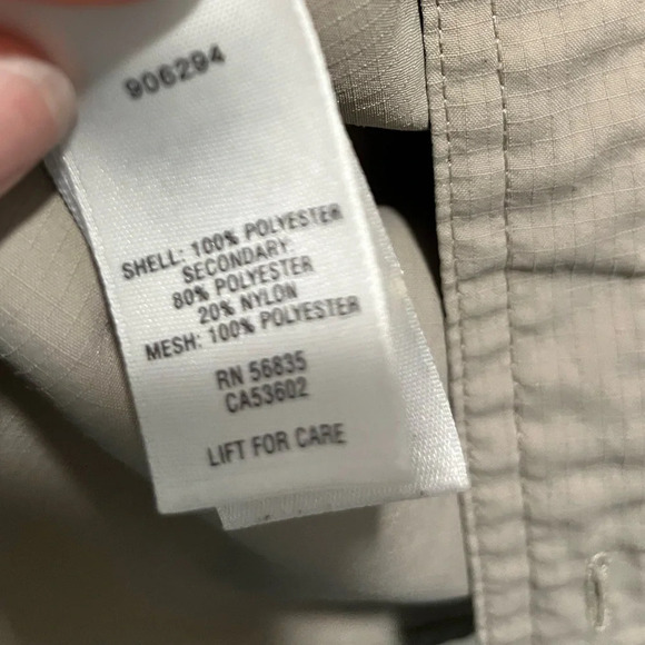 CABELA'S tan Insect Defense UV Protection Caped Back mens size large button down - Picture 2 of 10